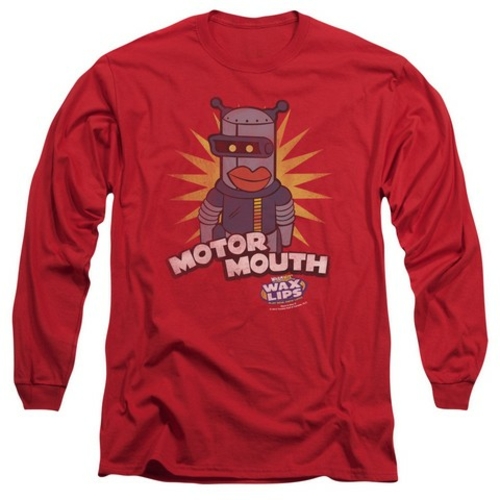 Trevco Dubble Bubble-Motor Mouth - Long Sleeve Adult 18-1 Tee - Red