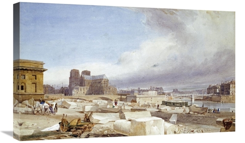 Global Gallery GCS-267769-30-142 30 in. Notre Dame from the Quai St. B