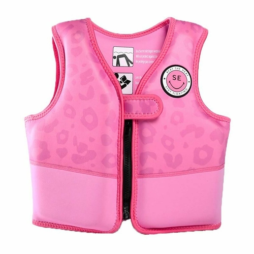 Lifejacket Swim Essentials Leopard Pink