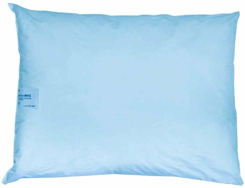 Pack of 12 Bed Pillows 19" x 25" Blue Breathable Pillows with Vinyl