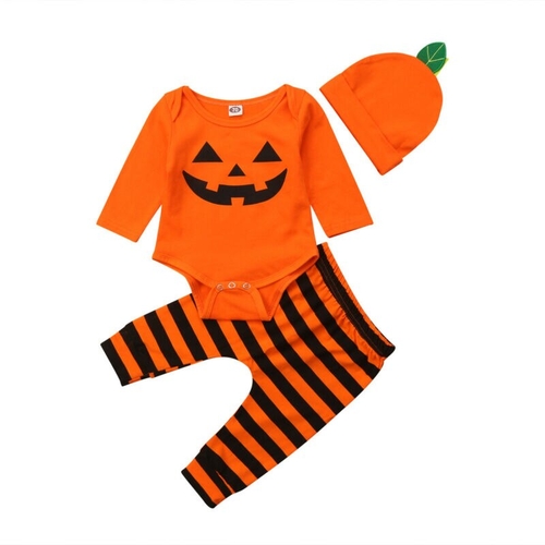 0 18M Baby Halloween 3pcs Clothes Set Newborn Baby