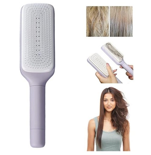 Self-cleaning Anti-static Massage Comb - Hair Brush for Adults