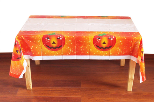 Halloween Disposable Tablecloth PVC Pumpkin
