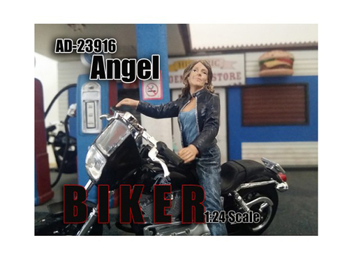 Biker Angel Figure For 1:24 Scale Models by American Diorama
