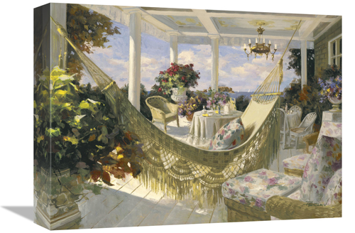 Global Gallery GCS-124760-1216-142 12 x 16 in. Summer Veranda Art Prin