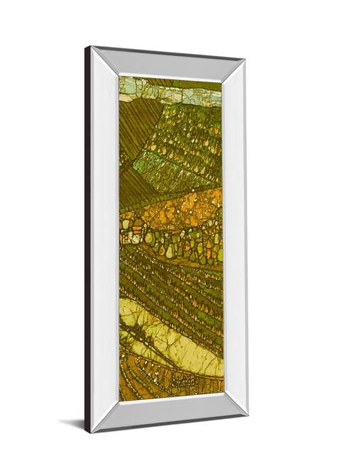 Classy Art 1767MF 18 x 42 in. Vineyard Batik II by Andrea Davis Mirror