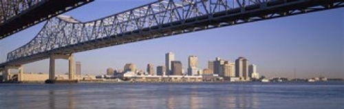 Panoramic Images PPI71853L Low angle view of bridges across a river  C