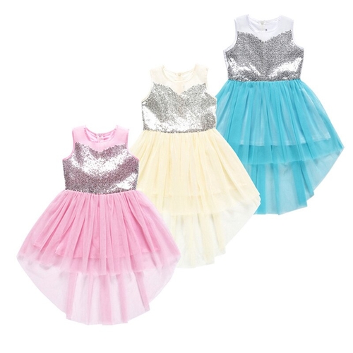 Formal Kids Girls Sequins Princess Dress