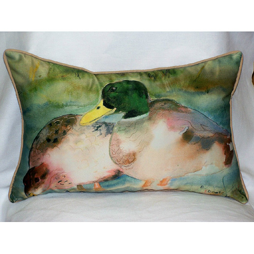 Betsy Drake HJ242 Mallards Art Only Pillow 15"x22"