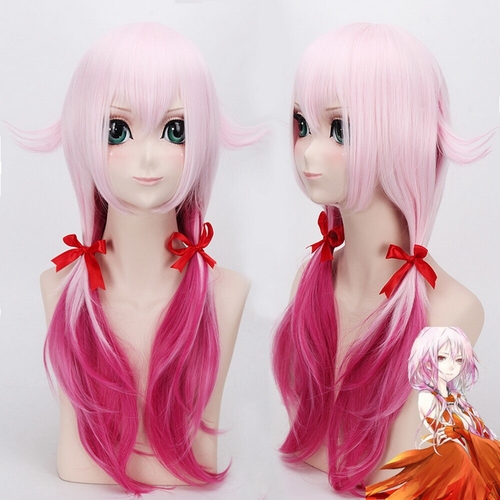 Anime Gulity Crown Pink Ombre Cosplay Wig Long