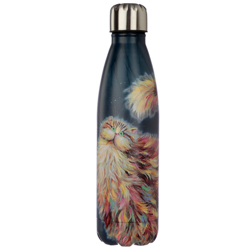 Kim Haskins Rainbow Cat Stainless Steel Insulated Drinks Bottle