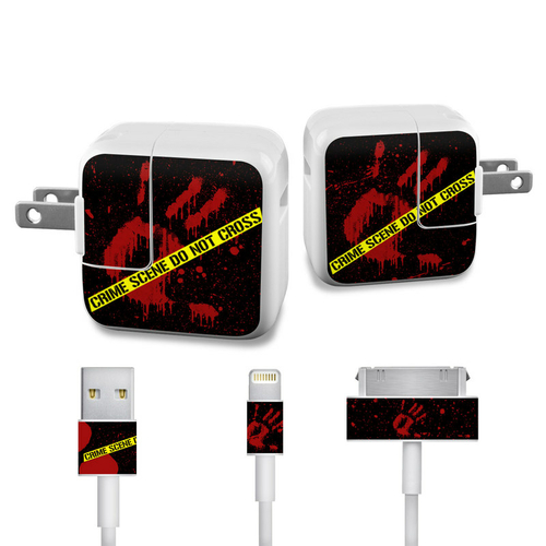 DecalGirl APCH-CRIME Apple iPad Charge Kit Skin - Crime Scene