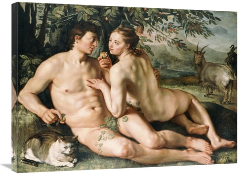 Global Gallery GCS-266401-36-142 36 in. The Fall of Man Art Print - He
