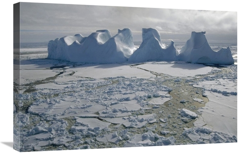 Global Gallery GCS-451332-2030-142 20 x 30 in. Water Worn Iceberg in S