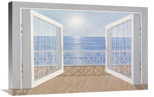 Global Gallery GCS-398725-2030-142 20 x 30 in. Blue on Blue Art Print 