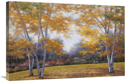 Global Gallery GCS-131377-2436-142 24 x 36 in. Autumn Birch Art Print 