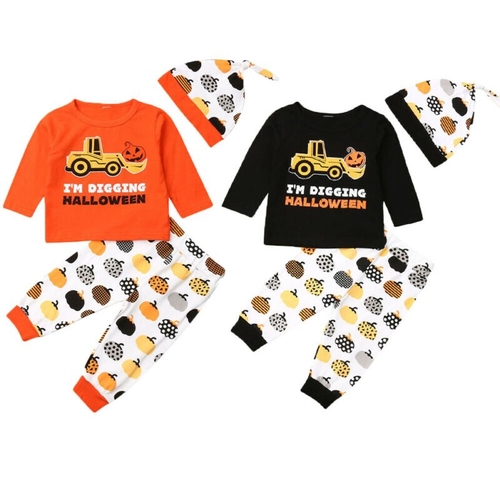 Fashion Baby Girl Boy Autumn Halloween Sets