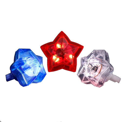 Blinkee 1054000 Huge Gem Star Ring, Red, White & Blue