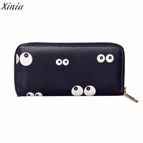 Fashion Wallet Women eyes Printing Zipper Coin