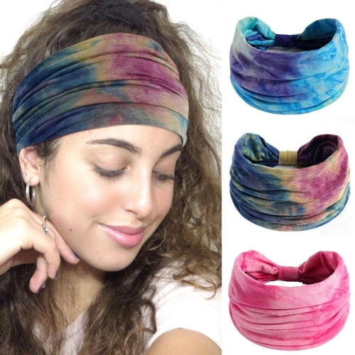 Head Girls Women Hairband for Yoga, Workout, Gym (Boho, Pack of 3)