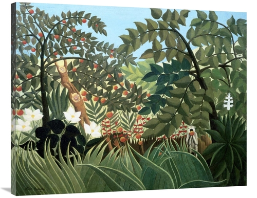 40 in. Exotic Landscape Art Print - Henri Rousseau