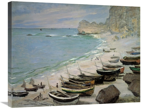 Global Gallery GCS-278640-30-142 30 in. Boats on the Beach at Etretat&