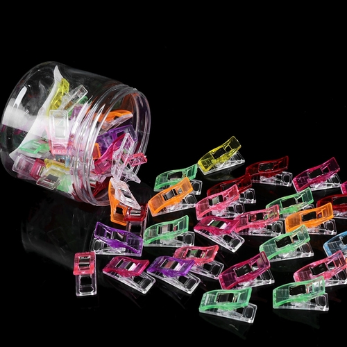50PCS Mixed Plastic Clips Sewing Craft Patchwork