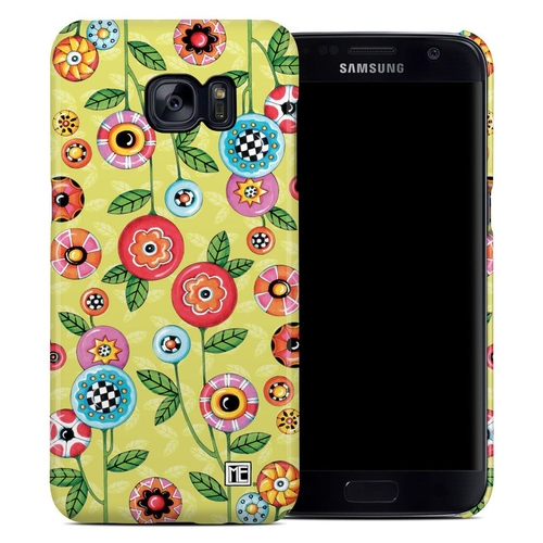 DecalGirl SGS7ECC-BFLWRS Samsung Galaxy S7 Edge Clip Case - Button Flo