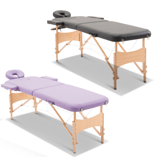 HOMCOM Massage Table Bed Spa Facial Couch Table Adjustable Foldable