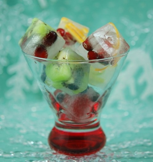 Fruit-Filled Ice Cubes