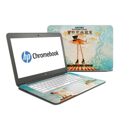 DecalGirl HC14-GBFRKS HP Chromebook 14 G4 Skin - God Bless The Freaks