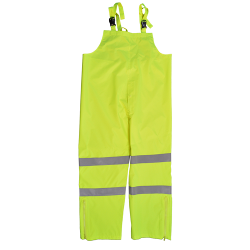 Petra Roc LBIP-CE-2X ANSI Class E Water proof Bib Rain Pants, Lime