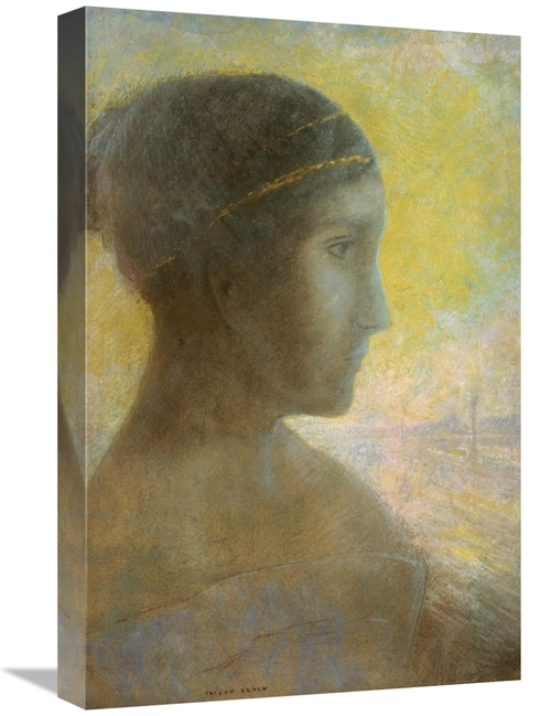 Global Gallery GCS-279549-22-142 22 in. Head of a Young Woman in Profi