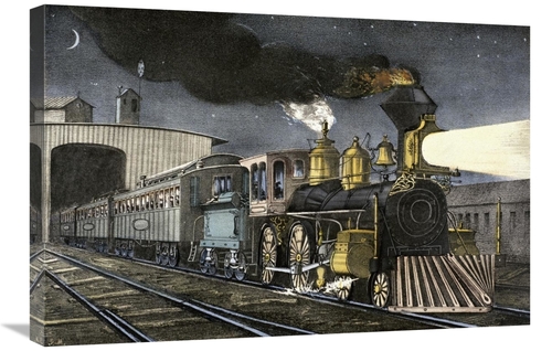 Global Gallery GCS-277190-30-142 30 in. Night Express - The Start Art 