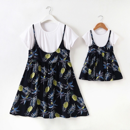 Family Dress Mother and Daughter Matching Girls