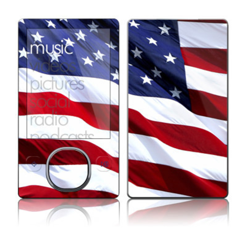 DecalGirl ZSG-PATRIOTIC Zune 80-120GB Skin - Patriotic
