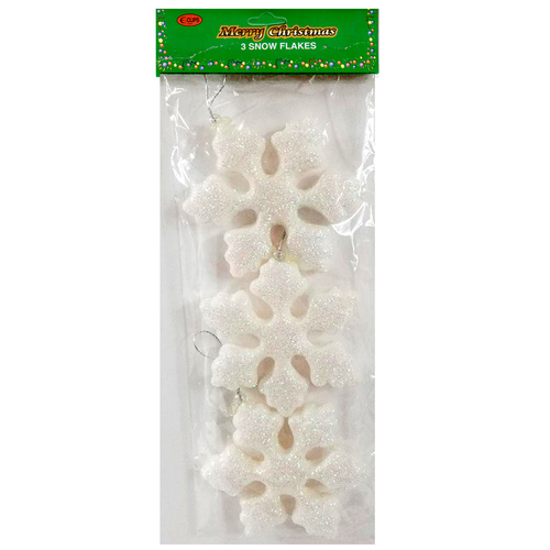 Large Snowflakes Ornament, 3 Pack