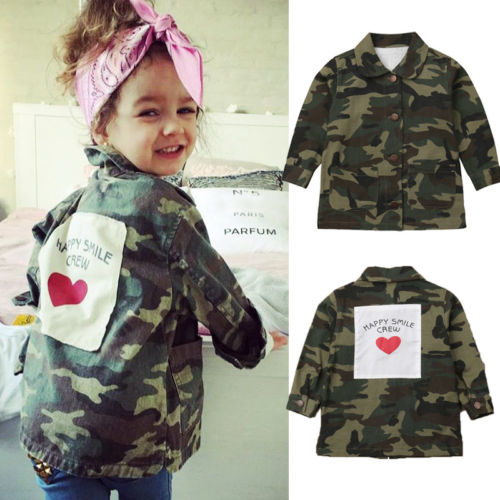 Fashion Kids Camouflage Clothes Girls Boys