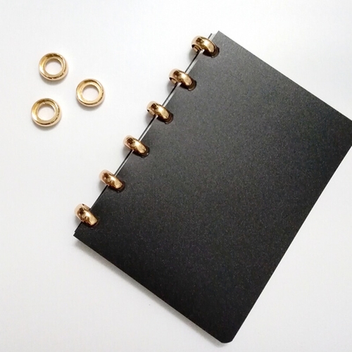 6Pcs Metal Loose Leaf Book Binder Hinged Rings