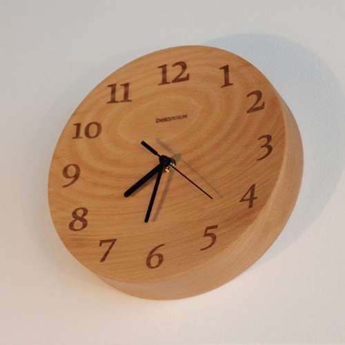 Beech Concave Wall Clock