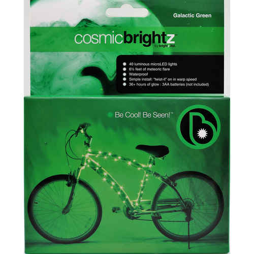 Brightz 9700493 Cosmicbrightz Bike Frame LED Light Kit  Green