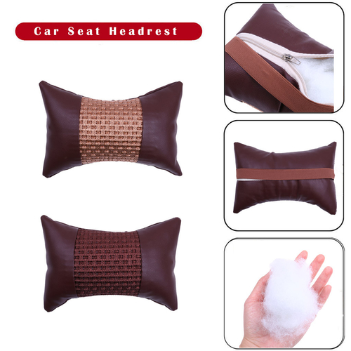 Ice Silk Car Seat Head Neck Rest Cushion Headrest