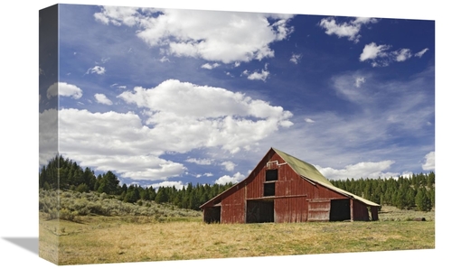 Global Gallery GCS-452595-1218-142 12 x 18 in. Old Red Barn in Pastora