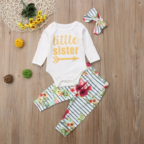 Fashion Newborn Baby Girls Stripes Tops Bodysiut