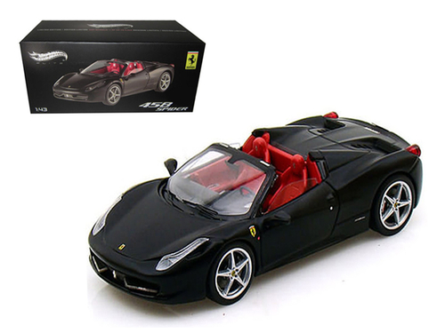 Ferrari 458 Italia Spider Black Elite Edition 1/43 Diecast Car Model