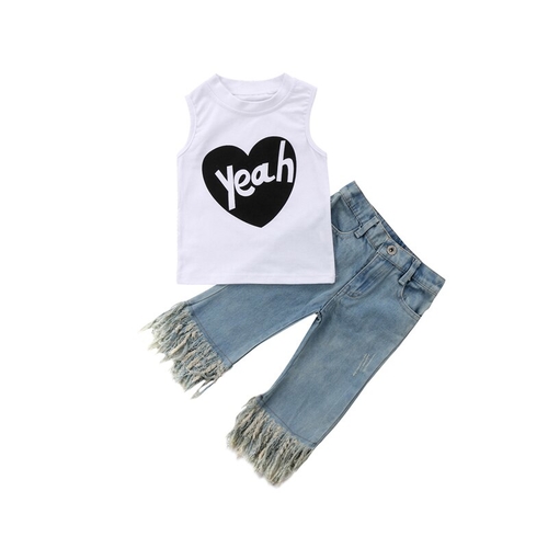 2PCS Summer Party Fashion Casual Newborn Baby