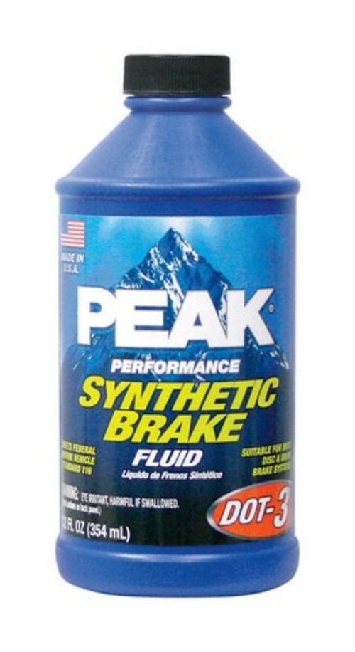 Peak PBF012D3-02 12 oz Performance Dot 3 Brake Fluid