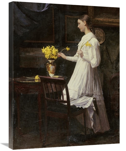 Global Gallery GCS-267390-30-142 30 in. Arranging Daffodils Art Print 