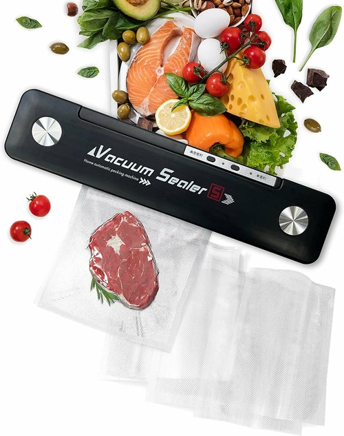 Vacuum Sealer Machine with 10 Vacuum Bags. Automatic Food Saver Vacuum