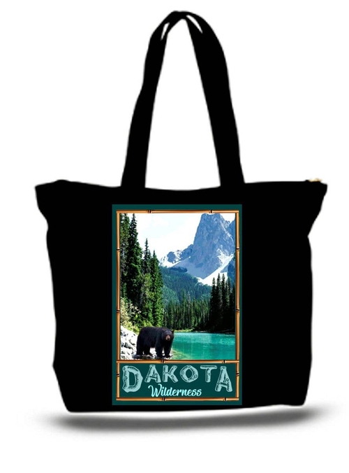Dakota Wilderness art Travel Poster tote Bag
